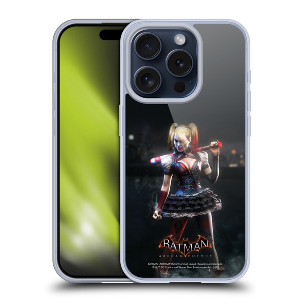 Batman Arkham Knight Characters Harley Quinn Soft Gel Case for Apple iPhone 15 Pro