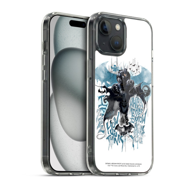 Batman Arkham Knight Graphics How You Think Soft Gel Case for Apple iPhone 15 & MagSafe