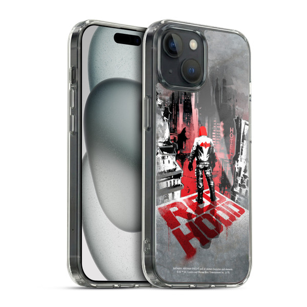 Batman Arkham Knight Graphics Red Hood Soft Gel Case for Apple iPhone 15 & MagSafe
