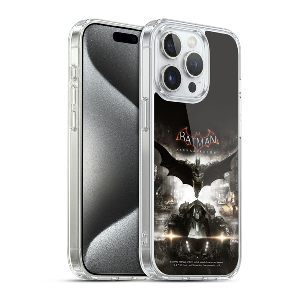 Batman Arkham Knight Graphics Key Art Soft Gel Case for Apple iPhone 15 Pro & MagSafe