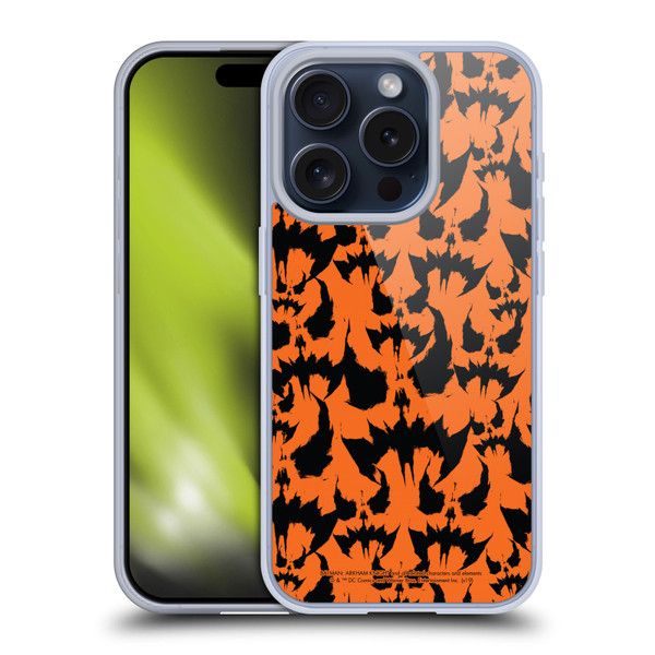 Batman Arkham Knight Graphics Scarecrow Pattern Soft Gel Case for Apple iPhone 15 Pro & MagSafe