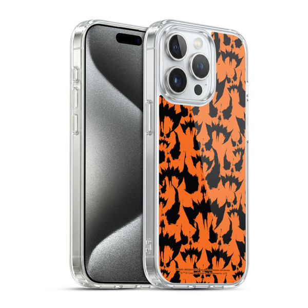 Batman Arkham Knight Graphics Scarecrow Pattern Soft Gel Case for Apple iPhone 15 Pro & MagSafe