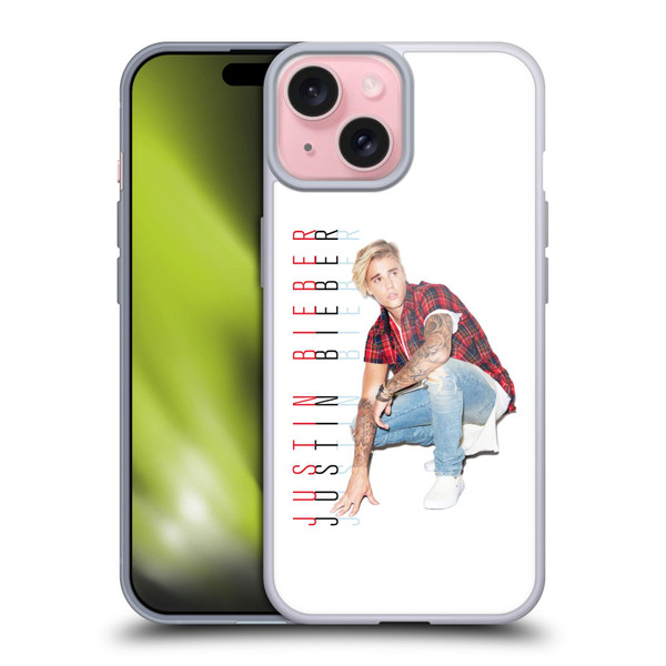 Justin Bieber Purpose Calendar Photo And Text Soft Gel Case for Apple iPhone 15