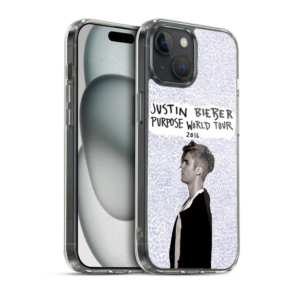 Justin Bieber Purpose World Tour 2016 Soft Gel Case for Apple iPhone 15 & MagSafe