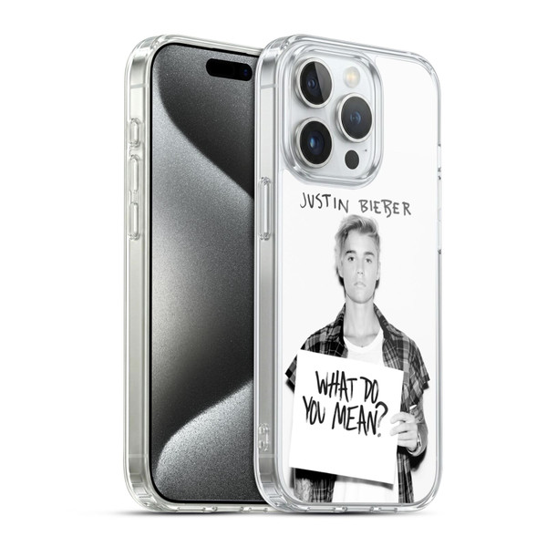 Justin Bieber Purpose What Do You Mean Photo Soft Gel Case for Apple iPhone 15 Pro & MagSafe