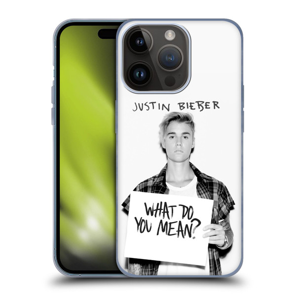 Justin Bieber Purpose What Do You Mean Photo Soft Gel Case for Apple iPhone 15 Pro
