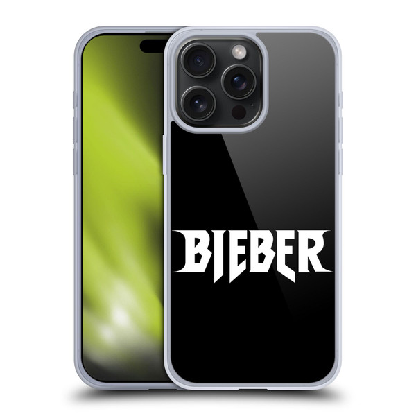 Justin Bieber Tour Merchandise Logo Name Soft Gel Case for Apple iPhone 15 Pro Max