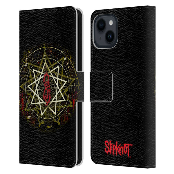 Slipknot Key Art Waves Leather Book Wallet Case Cover For Apple iPhone 15