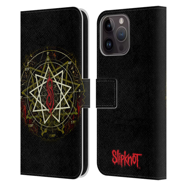 Slipknot Key Art Waves Leather Book Wallet Case Cover For Apple iPhone 15 Pro Max
