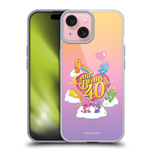 Care Bears 40th Anniversary Celebrate Soft Gel Case for Apple iPhone 15