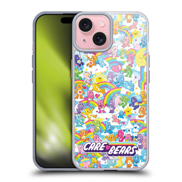 Care Bears 40th Anniversary Rainbow Soft Gel Case for Apple iPhone 15 & MagSafe