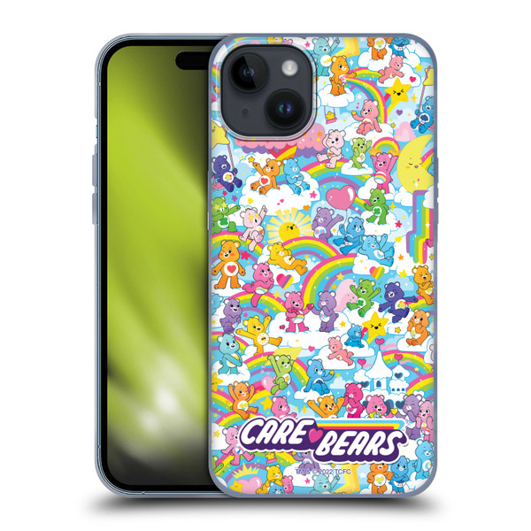 Care Bears 40th Anniversary Rainbow Soft Gel Case for Apple iPhone 15 Plus