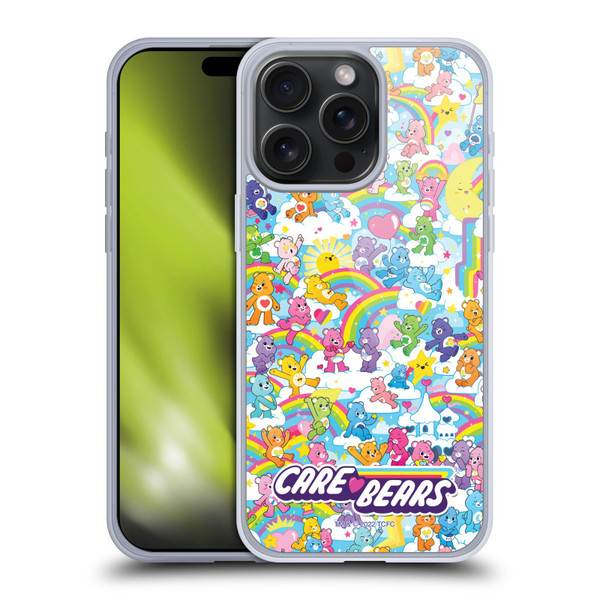 Care Bears 40th Anniversary Rainbow Soft Gel Case for Apple iPhone 15 Pro Max
