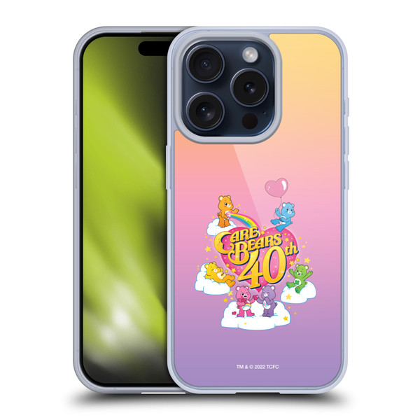 Care Bears 40th Anniversary Celebrate Soft Gel Case for Apple iPhone 15 Pro