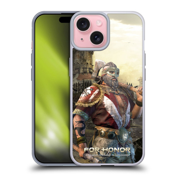 For Honor Characters Berserker Soft Gel Case for Apple iPhone 15