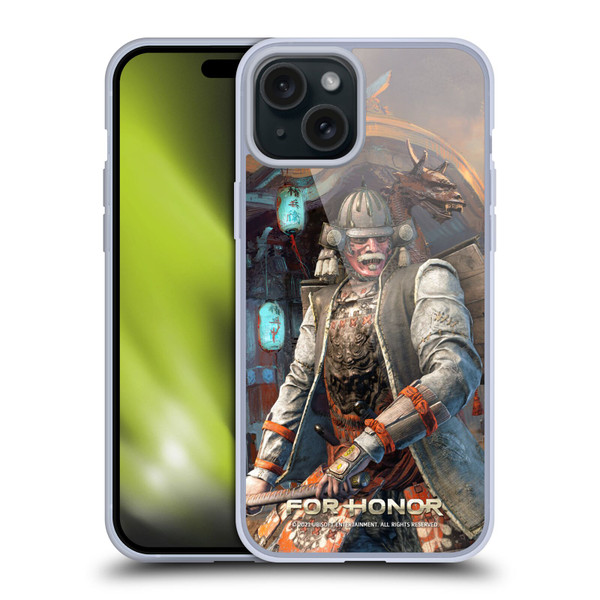 For Honor Characters Kensei Soft Gel Case for Apple iPhone 15 Plus