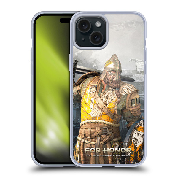 For Honor Characters Warlord Soft Gel Case for Apple iPhone 15 Plus