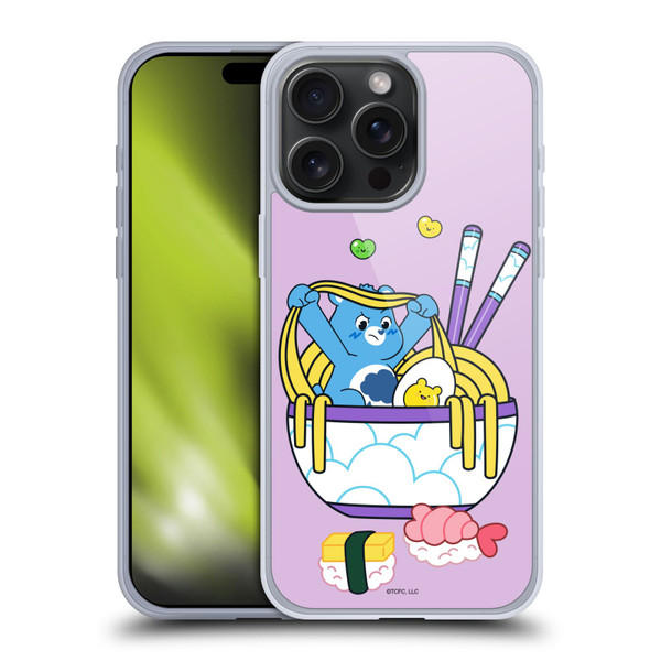 Care Bears Sweet And Savory Grumpy Ramen Sushi Soft Gel Case for Apple iPhone 15 Pro Max