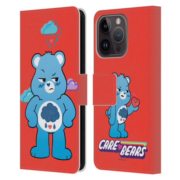 Care Bears Characters Grumpy Leather Book Wallet Case Cover For Apple iPhone 15 Pro