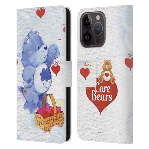 Care Bears Classic Grumpy Leather Book Wallet Case Cover For Apple iPhone 15 Pro