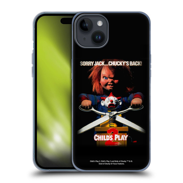 Child's Play II Key Art Poster Soft Gel Case for Apple iPhone 15 Plus