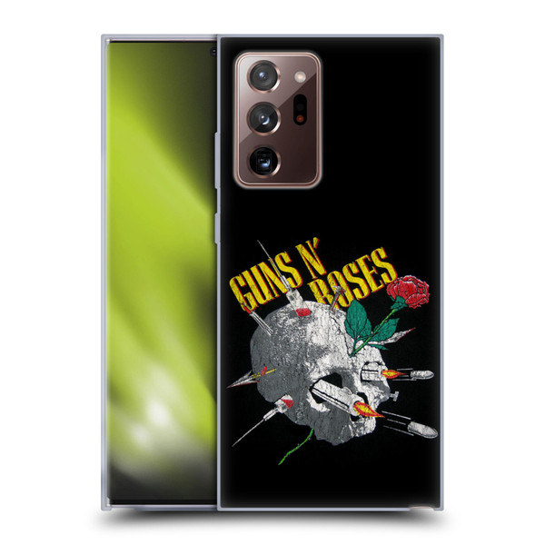 Guns N' Roses Band Art Needles Skull Vintage Soft Gel Case for Samsung Galaxy Note20 Ultra / 5G