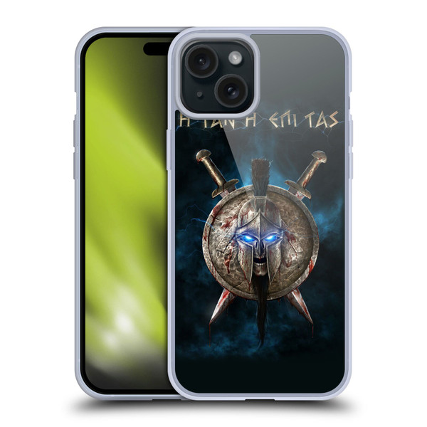 Christos Karapanos Horror 2 Spartan Soft Gel Case for Apple iPhone 15 Plus