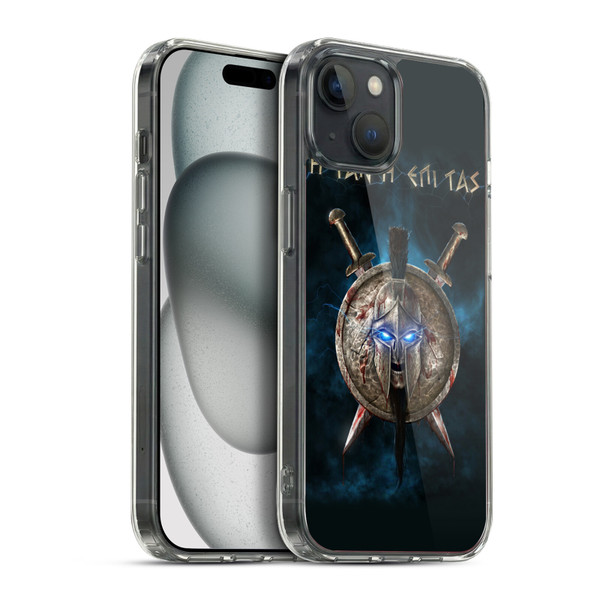 Christos Karapanos Horror 2 Spartan Soft Gel Case for Apple iPhone 15 Plus & MagSafe
