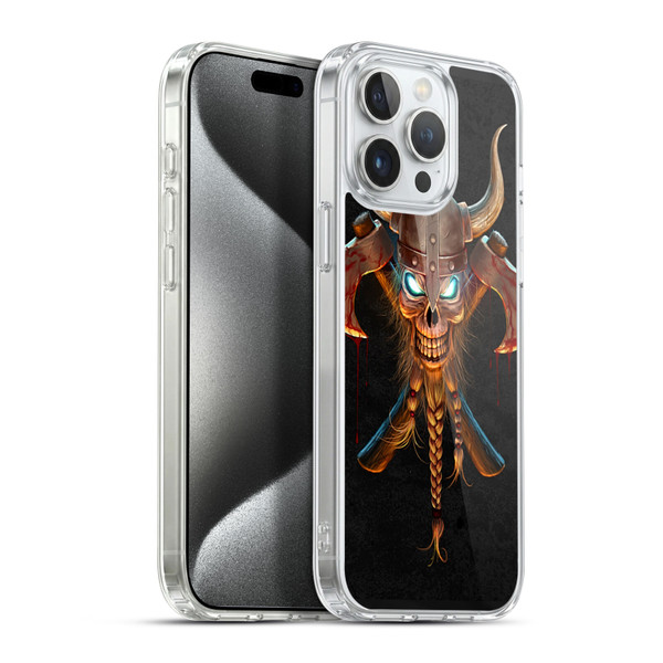 Christos Karapanos Horror 4 Viking Soft Gel Case for Apple iPhone 15 Pro Max & MagSafe