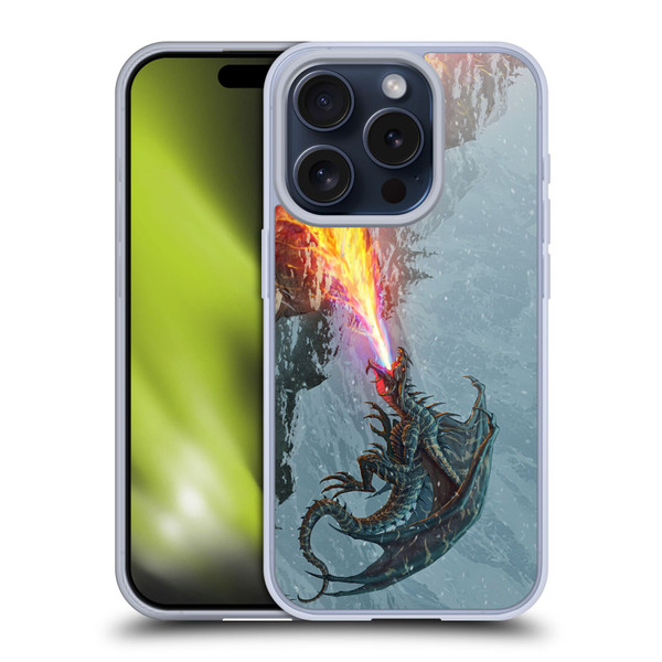 Christos Karapanos Mythical Art Power Of The Dragon Flame Soft Gel Case for Apple iPhone 15 Pro