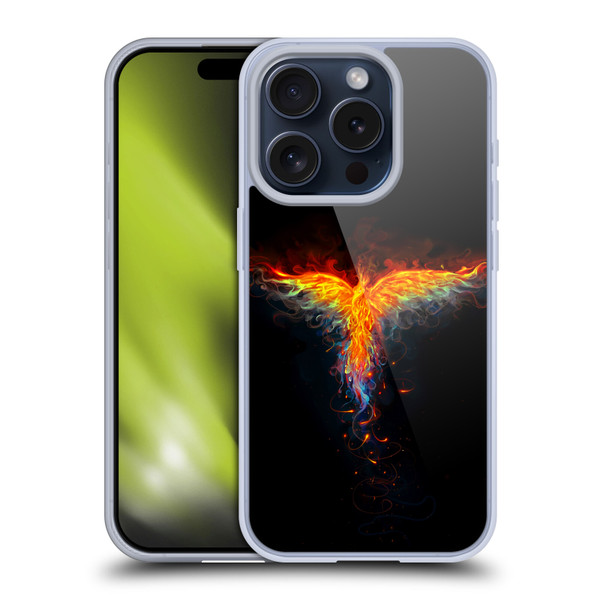 Christos Karapanos Phoenix 2 Bird 3 Soft Gel Case for Apple iPhone 15 Pro
