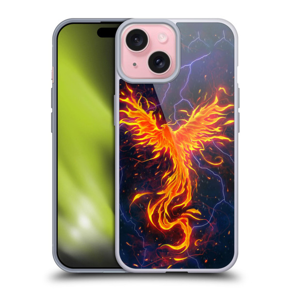 Christos Karapanos Phoenix 3 Rage Soft Gel Case for Apple iPhone 15