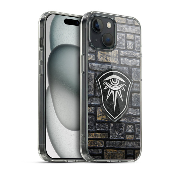 EA Bioware Dragon Age Inquisition Graphics Distressed Crest Soft Gel Case for Apple iPhone 15 & MagSafe