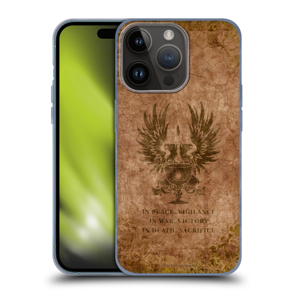 EA Bioware Dragon Age Heraldry Grey Wardens Distressed Soft Gel Case for Apple iPhone 15 Pro