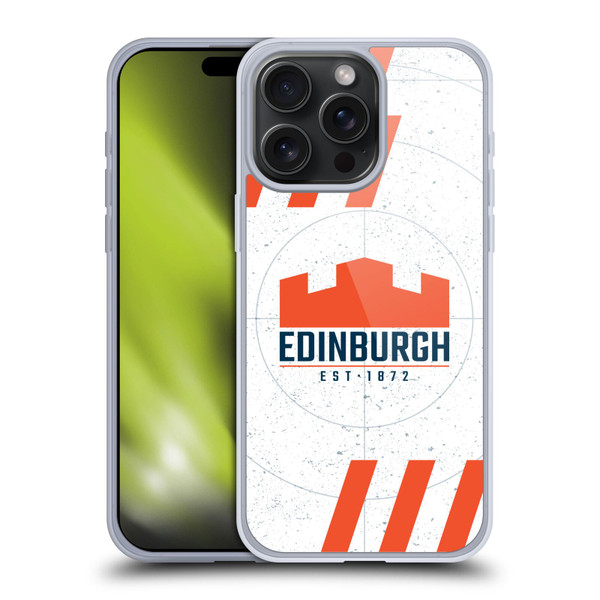 Edinburgh Rugby Logo Art White Soft Gel Case for Apple iPhone 15 Pro Max