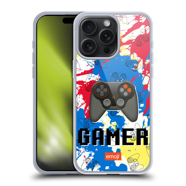 emoji® Trendy Gamer Soft Gel Case for Apple iPhone 15 Pro Max