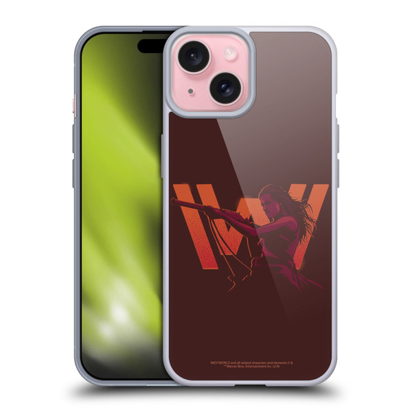 Westworld Logos Wyatt Soft Gel Case for Apple iPhone 15