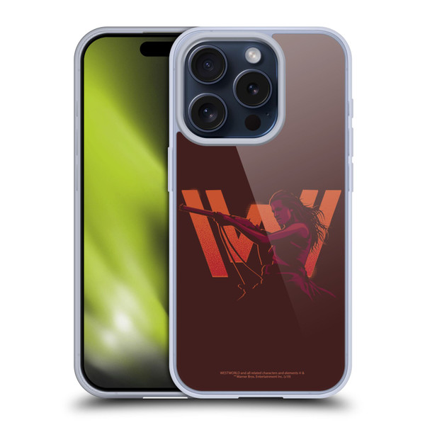 Westworld Logos Wyatt Soft Gel Case for Apple iPhone 15 Pro