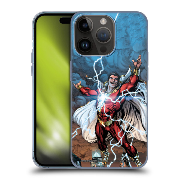 Justice League DC Comics Shazam Comic Book Art Issue #1 Variant 2019 Soft Gel Case for Apple iPhone 15 Pro