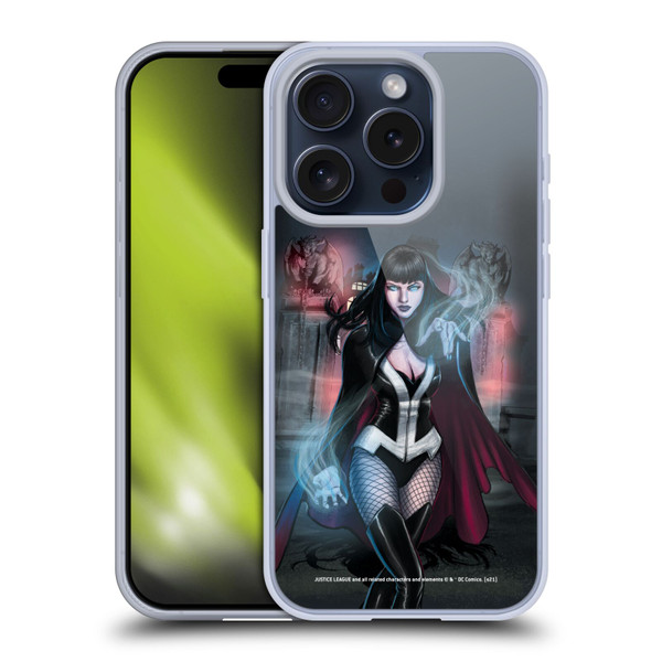 Justice League DC Comics Dark Comic Art Zatanna Futures End #1 Soft Gel Case for Apple iPhone 15 Pro