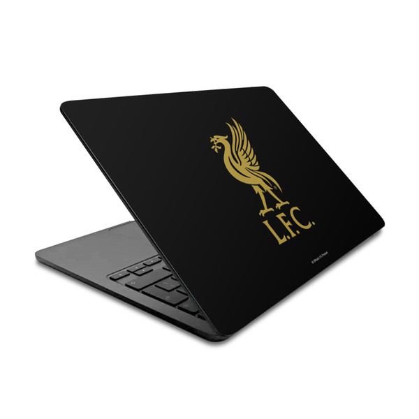 Liverpool Football Club Art Liver Bird Gold On Black Vinyl Sticker Skin Decal Cover for Apple MacBook Air 13.6" A2681 (2022)