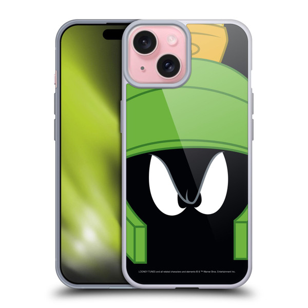 Looney Tunes Full Face Marvin The Martian Soft Gel Case for Apple iPhone 15