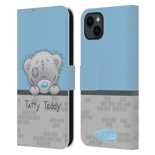Me To You Classic Tatty Teddy Hello Leather Book Wallet Case Cover For Apple iPhone 15 Plus