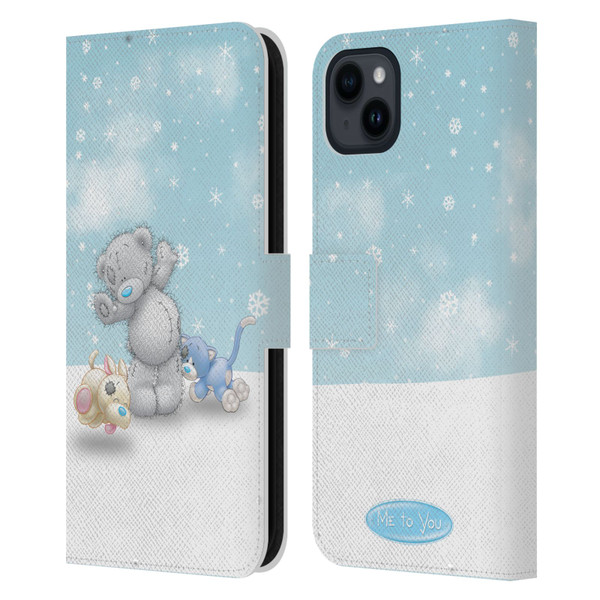 Me To You Classic Tatty Teddy Pets Leather Book Wallet Case Cover For Apple iPhone 15 Plus