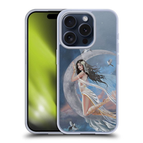 Nene Thomas Art Moon Lullaby Soft Gel Case for Apple iPhone 15 Pro