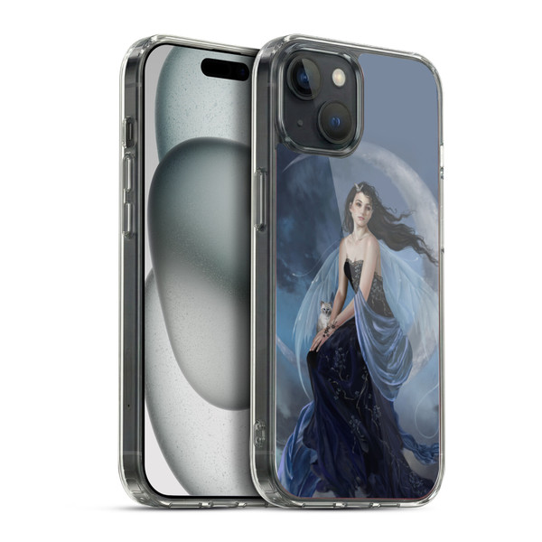 Nene Thomas Crescents Moon Indigo Fairy Soft Gel Case for Apple iPhone 15 Plus & MagSafe
