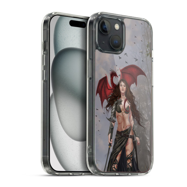 Nene Thomas Gothic Dragon Witch Warrior Sword Soft Gel Case for Apple iPhone 15 Plus & MagSafe
