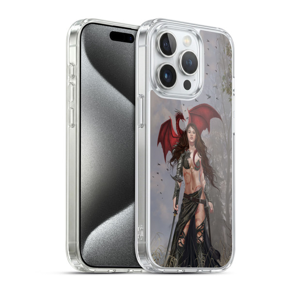 Nene Thomas Gothic Dragon Witch Warrior Sword Soft Gel Case for Apple iPhone 15 Pro & MagSafe