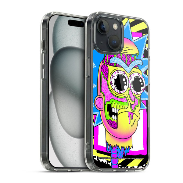 Rick And Morty Season 1 & 2 Graphics Rick Soft Gel Case for Apple iPhone 15 & MagSafe