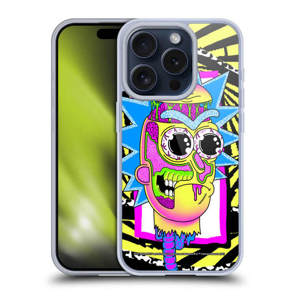 Rick And Morty Season 1 & 2 Graphics Rick Soft Gel Case for Apple iPhone 15 Pro